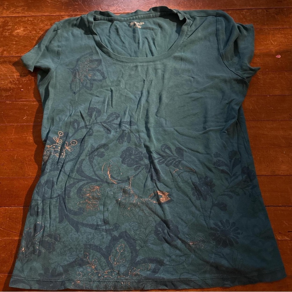 Floral Green Women's Top